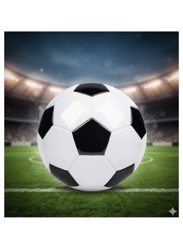 diu toyz Football Training Soccer Ball (Size 5 Classic White) - Image 1
